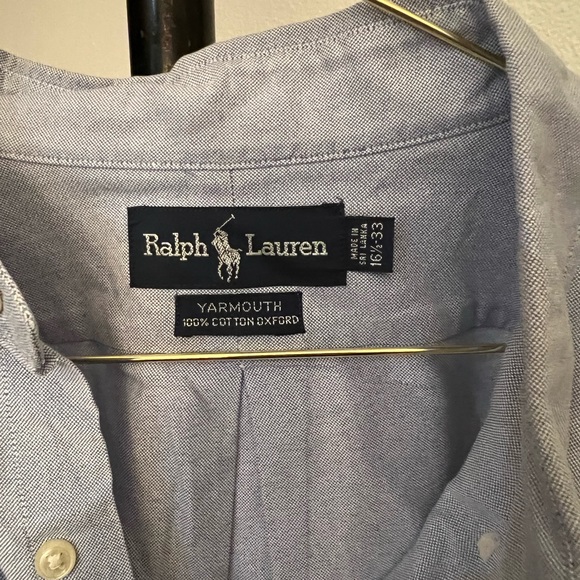 Ralph Lauren men’s long sleeve 16 1/2 x 33 - Picture 3 of 5